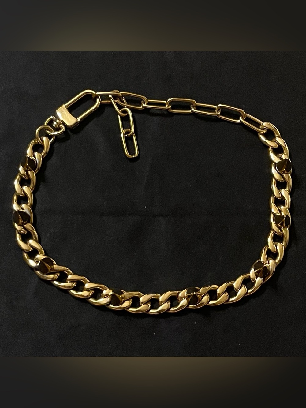 Vitaly “Frenzy” Gold-Tone Stainless Steel Spike Choker Necklace Streetwear